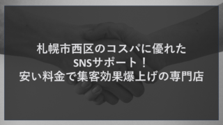 札幌市西区のコスパに優れたSNSサポート！安い料金で集客効果爆上げの専門店