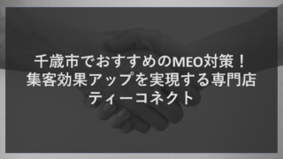 千歳市でおすすめのMEO対策！集客効果アップを実現する専門店ティーコネクト