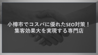 小樽市でコスパに優れたSEO対策！集客効果大を実現する専門店